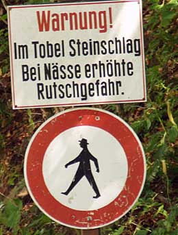 Reichenbachtobel - Gaisalpe -> Rubihorn - Darf man nun oder darf man  nicht laufen ?