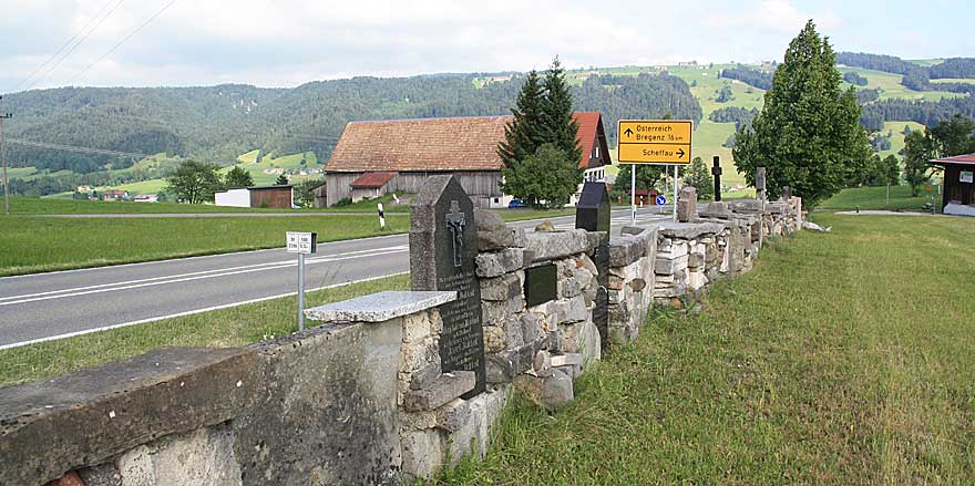 Die Klagemauer in Scheidegg OT Scheffau