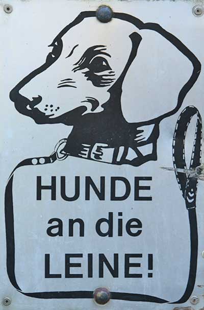 Hunde an die Leine! - Rappenlochschlucht bei Dornbirn 2011