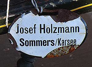 Josef Holzmann hat um 1880 diesen Pferdeschlitten in Karsee gebaut 