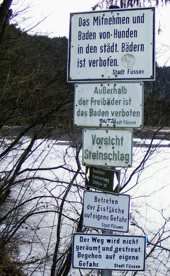 Baden von Hunden verboten, Bad Faulenbach - Mittersee - Wanderung 2007
