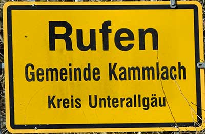 Rufen ist ein Ortsteil von Kammlach (Unterallgäu)