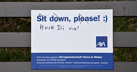 Allglish - Sit down please -> Hock di na - Kempten Bachtelweiher 2019