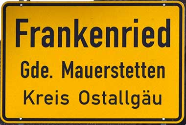 Frankenried ist Teil von Mauerstetten (Ostallgäu)