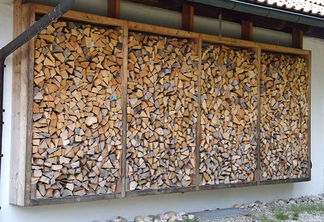 Der erste hängende Holzstapel im Allgäu - Geisenried 2019