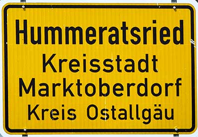 Hummeratsried ist ein Ortsteil von Marktoberdorf
