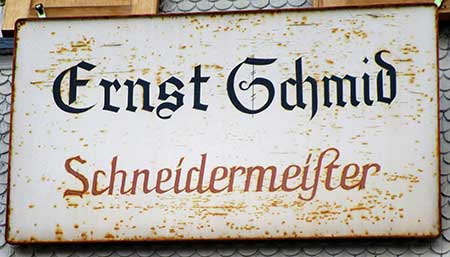 In Brugg (Gestratz) war der Schneidermeister Ernst Schmid zu Hause