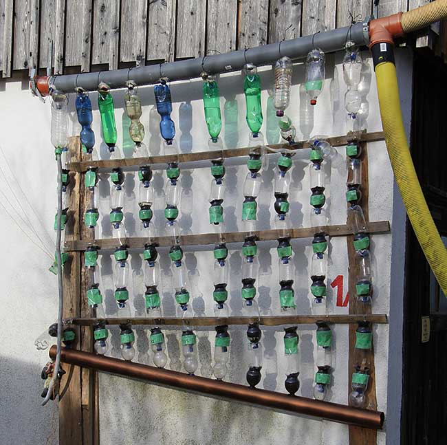 automatische Gewächshaus Bewässerung aus der Regenrinne mit Überlaufschutz aus Recycling Material -> Argenbühl - Ratzenried - Sechshöf