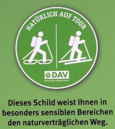 Wintersporverbot für den Wildaschutz im Bereich Pisenkopf und Sesselalpweg (Rohrmoos Hütte Oberstdorf 2020)