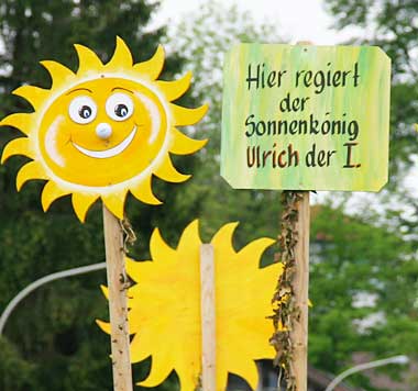 Der Sonnenkönig als Bürgermeister in Scheidegg? Das Wetter macht es möglich!