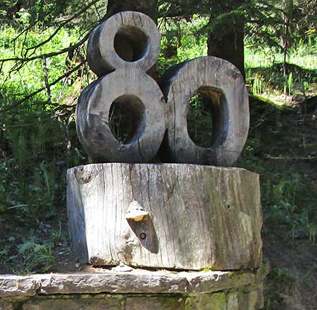 zum 80er gab es in Jungholz auf dem Weg zur Alpe Stubental einen Brunnen