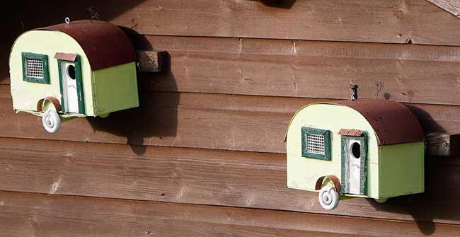 Spezielle Vogelhäuser für Zugvögel gibt es im Ostallgäu (Wohnwagen) - Pfronten 2019
