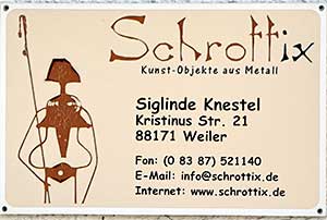 Schrottix - Kunstobjekte aus (Alt)Metall von Sabine Knestel